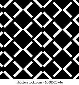 Seamless pattern with chevrons ornament. Repeated angle brackets wallpaper. Chevron shapes motif. Zigzag image. Jagged triangular waves background. Digital paper with curves for textile print. Vector.
