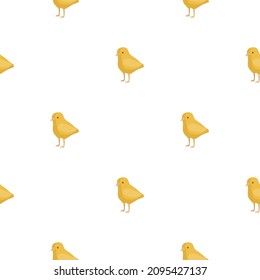 Seamless pattern of chicken. Domestic animals on colorful background. Vector illustration for textile prints, fabric, banners, backdrops and wallpapers.
