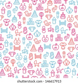 Seamless pattern with child elements