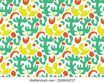 Seamless pattern of childish, abstract illustration. Can be used as a background, or backdrop