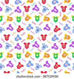 seamless pattern for children clothes, clothes for kids, baby clothes, baby clothes vector, baby clothes shop