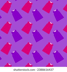 seamless pattern children's bright dresses