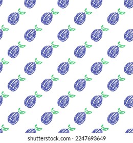 Seamless pattern. Children's drawings with wax crayons