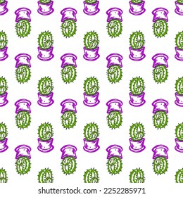 Seamless pattern. Children's drawings with wax crayons