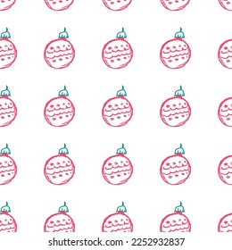 Seamless pattern. Children's drawings with wax crayons