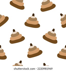 Seamless pattern with children's toy pyramid on a white background. Vector illustration for textile decoration