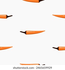 a seamless pattern with chili icons. Suitable for decorating restaurants or vegetable and fruit shops