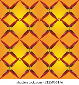 Seamless pattern with chili peppers on a golden background.