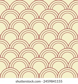 Seamless pattern in Chinese cloud design, Japanese wave, Asian
oriental background.