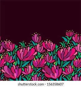 Seamless pattern with chinese mums