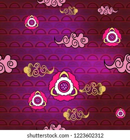 Seamless pattern in chinese style.