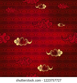 Seamless pattern in chinese style.