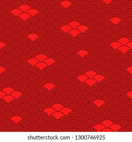 Seamless pattern in chinese style.