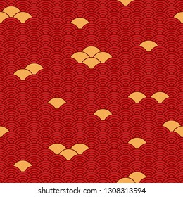 Seamless pattern in chinese style.