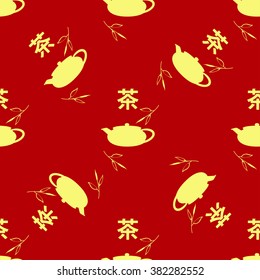 Seamless pattern in the Chinese style.