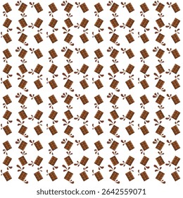 Seamless Pattern Chocolate Bars Background Design