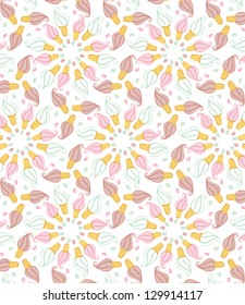 Seamless pattern with chocolate ice-cream and candy