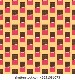 Seamless Pattern of Chocolate Illustration.