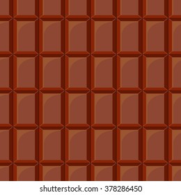Seamless pattern with chocolate texture. Sweet illustration.