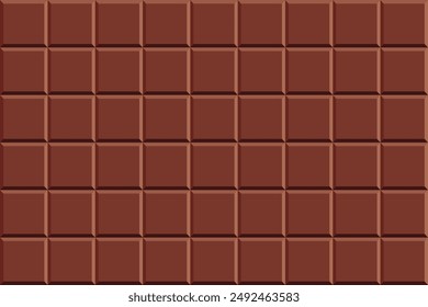 Seamless pattern of chocolate texture. Vector Illustration