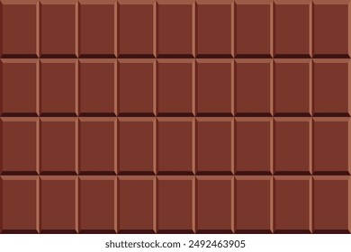 Seamless pattern of chocolate texture. Vector Illustration