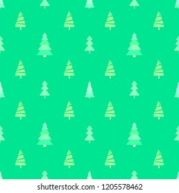 Seamless pattern with chrismas trees. Geometric background. Bright texture. Abstract geometric wallpaper. Doodle for design