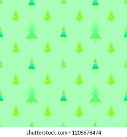 Seamless pattern with chrismas trees. Geometric background. Bright texture. Abstract geometric wallpaper. Doodle for design