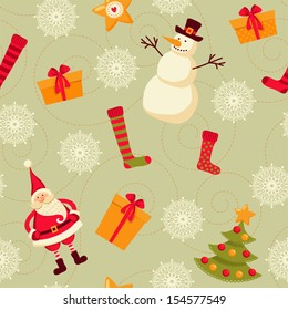 Seamless pattern of Christmas