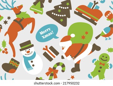 Seamless pattern of christmas