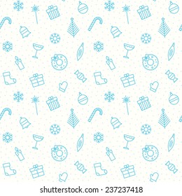 Seamless pattern for Christmas.