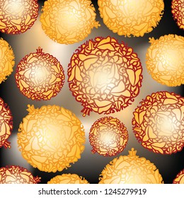 seamless pattern with Christmas balls.   Can be printed and used as wrapping paper, wallpaper, fabric. EPS format.