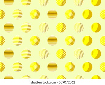 Seamless pattern with Christmas balls. Vector illustration