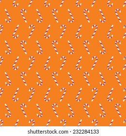 Seamless pattern  with christmas canes