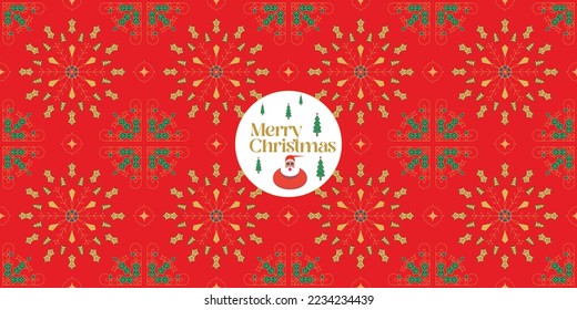 Seamless pattern for Christmas celebration. 