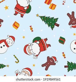Seamless pattern with Christmas concept