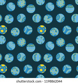 Seamless pattern. Christmas Decor. Can be used as background, packaging paper, cover, fabric and etc.
