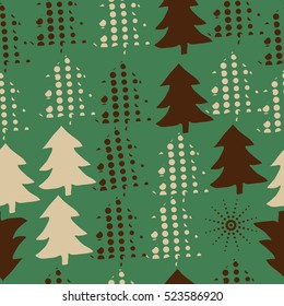 Seamless pattern of Christmas decorations,hand drawn. 