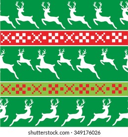 " seamless pattern Christmas deer" for design