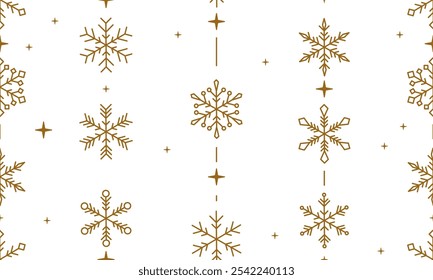 Diseño de Navidades de patrón sin costuras con Ilustración vectorial de borde de copo de nieve. Fondo de Festiva con la nieve que cae para las Navidades y los Anuncios del año Nuevo