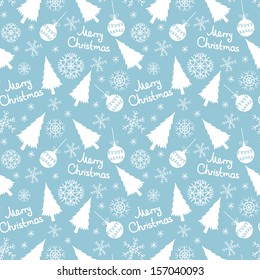 seamless pattern of christmas elements