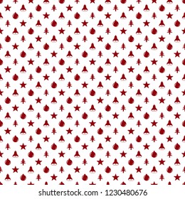 Seamless pattern for Christmas with elements Christmas. Beautiful pattern for a luxurious gift wrapping paper, t-shirts, greeting cards. Merry Christmas background. Vector illustration.