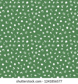 Seamless pattern for Christmas with elements Christmas. Beautiful pattern for a luxurious gift wrapping paper, t-shirts, greeting cards. Merry Christmas background. Vector illustration.