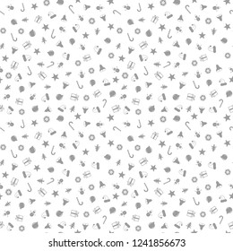 Seamless pattern for Christmas with elements Christmas. Beautiful pattern for a luxurious gift wrapping paper, t-shirts, greeting cards. Merry Christmas background. Vector illustration.