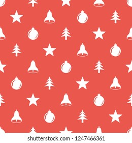 Seamless pattern for Christmas with elements Christmas. Beautiful pattern for a luxurious gift wrapping paper, t-shirts, greeting cards. Merry Christmas background. Vector illustration.
