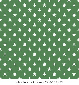 Seamless pattern for Christmas with elements Christmas. Beautiful pattern for a luxurious gift wrapping paper, t-shirts, greeting cards. Merry Christmas background. Vector illustration.