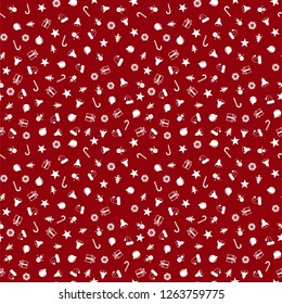Seamless pattern for Christmas with elements Christmas. Beautiful pattern for a luxurious gift wrapping paper, t-shirts, greeting cards. Merry Christmas background. Vector illustration.