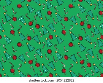 seamless pattern christmas flat design template