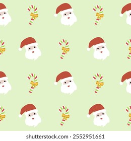 Seamless pattern of Christmas, Gift box, other Vector graphics.