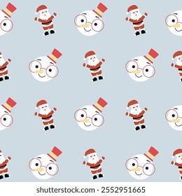 Seamless pattern of Christmas, Gift box, other Vector graphics.