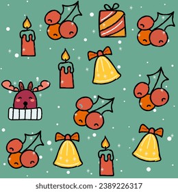 seamless pattern with christmas gifts